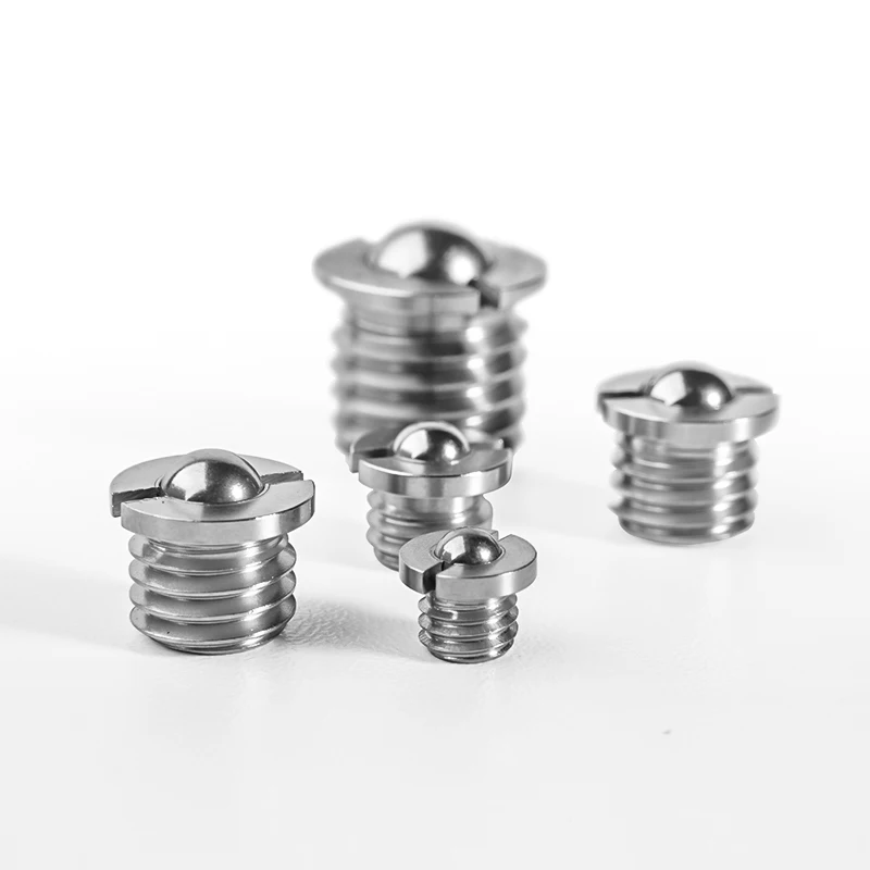 Factory direct sales of stainless steel/copper threaded spring plunger pins and ball threaded spring plungers