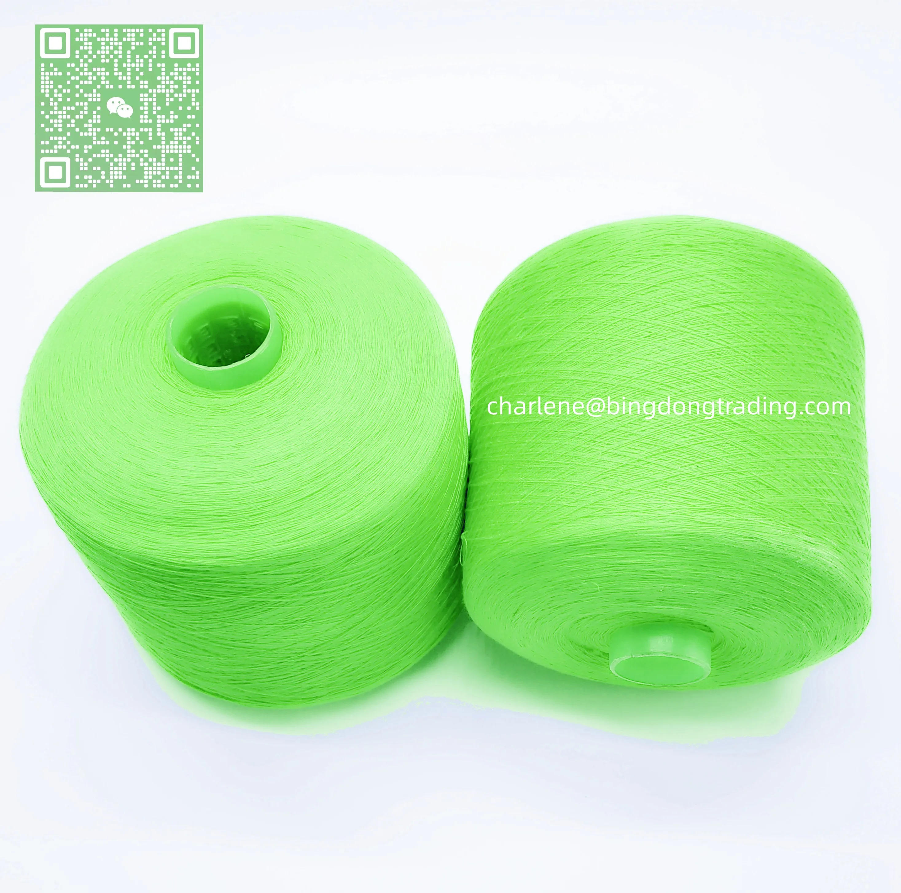 Cheap Wholesale T Shirt Bleach White Bright Semi Dull Dyeing Ring Yarn Manufacture Spun Polyester for Knitting Woven Bag Free