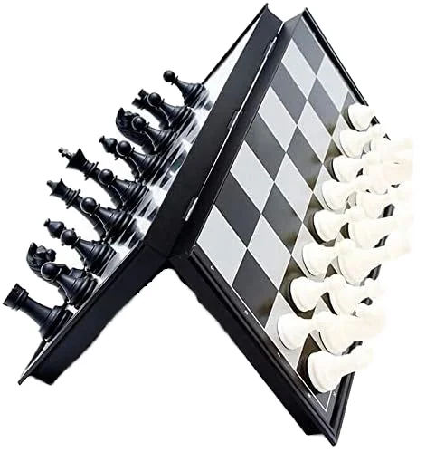 Educational Toys Multipurpose Magnetic Travel Chess Set with Folding Chess Board  25cm