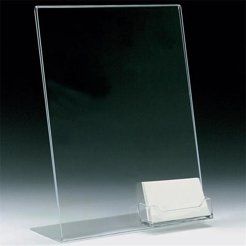 High Quality Acrylic Sign Holder Flyer Document Paper Display Stand clear Frame Table Sign Holder