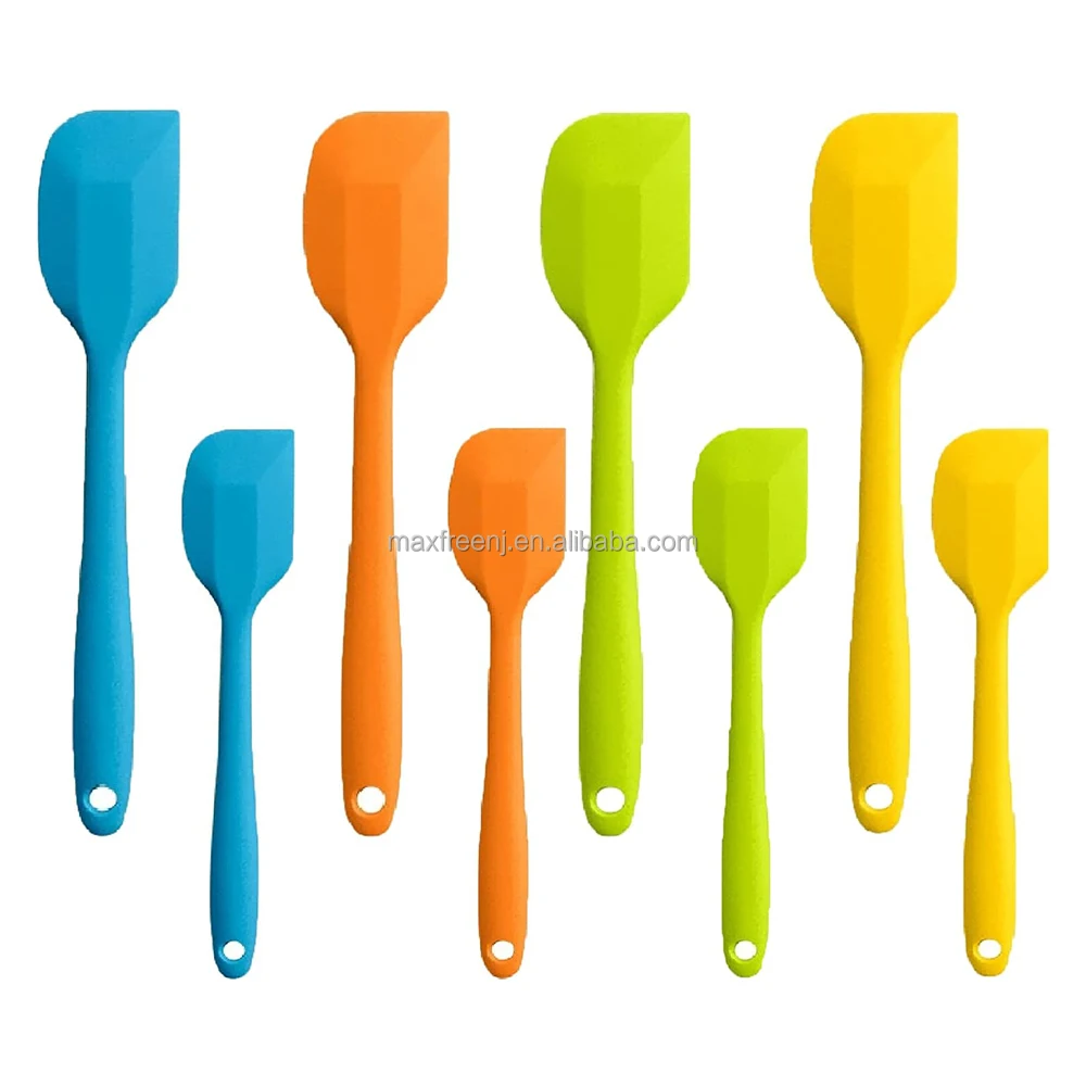 2025 новый дизайн силиконовая лопатка пищевая Экологически чистая мягкая кухонная посуда гибкая для домашнего использования выпечки тортов смешивания сливочного масла
