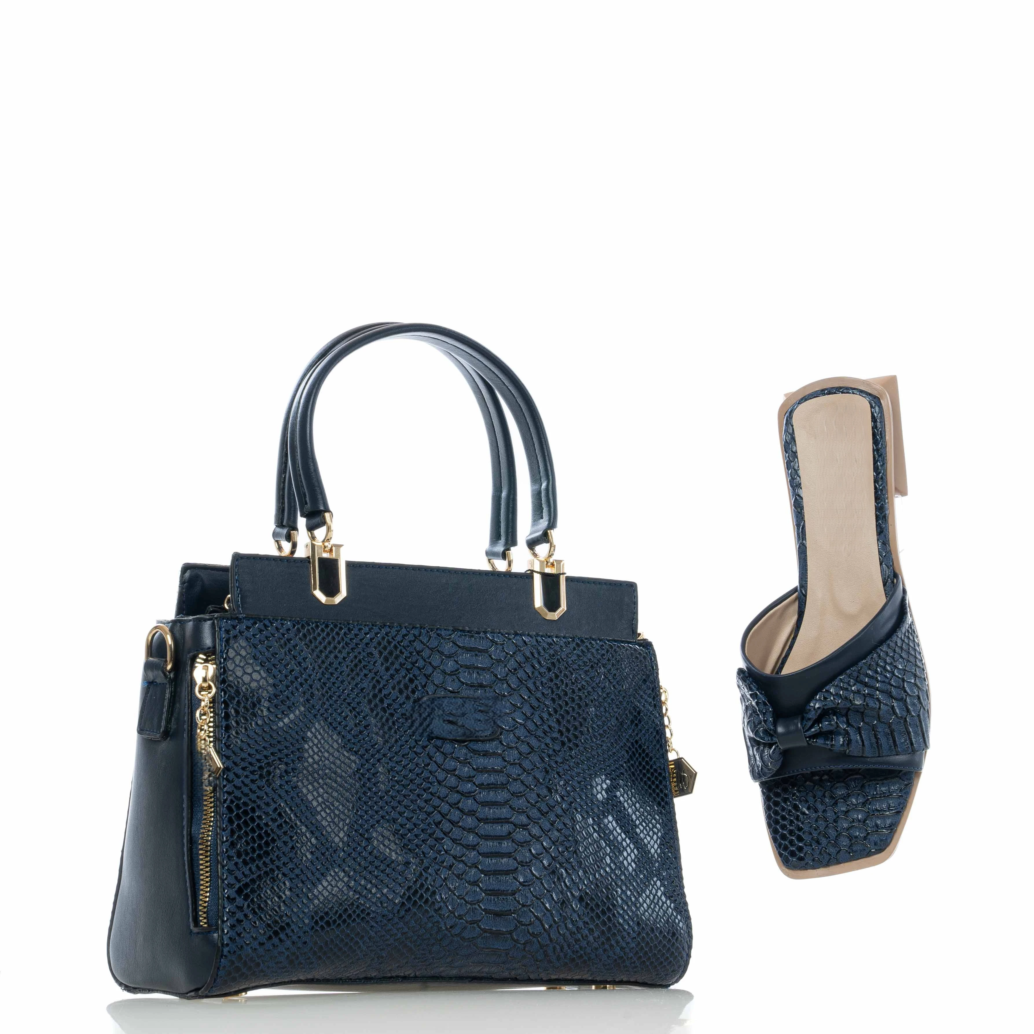 Elegance Matching Sets Shoes and Bags New Fashion 2022with Various Different Colors Wholesale Turkish Brand