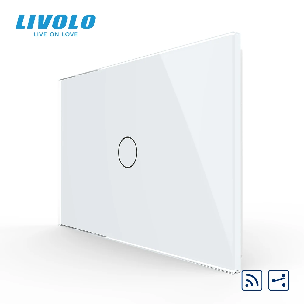 Livolo Роскошная домашняя Автоматизация AU/US СТАНДАРТ 1 банда 2 Way дистанционный настенный сенсорный выключатель