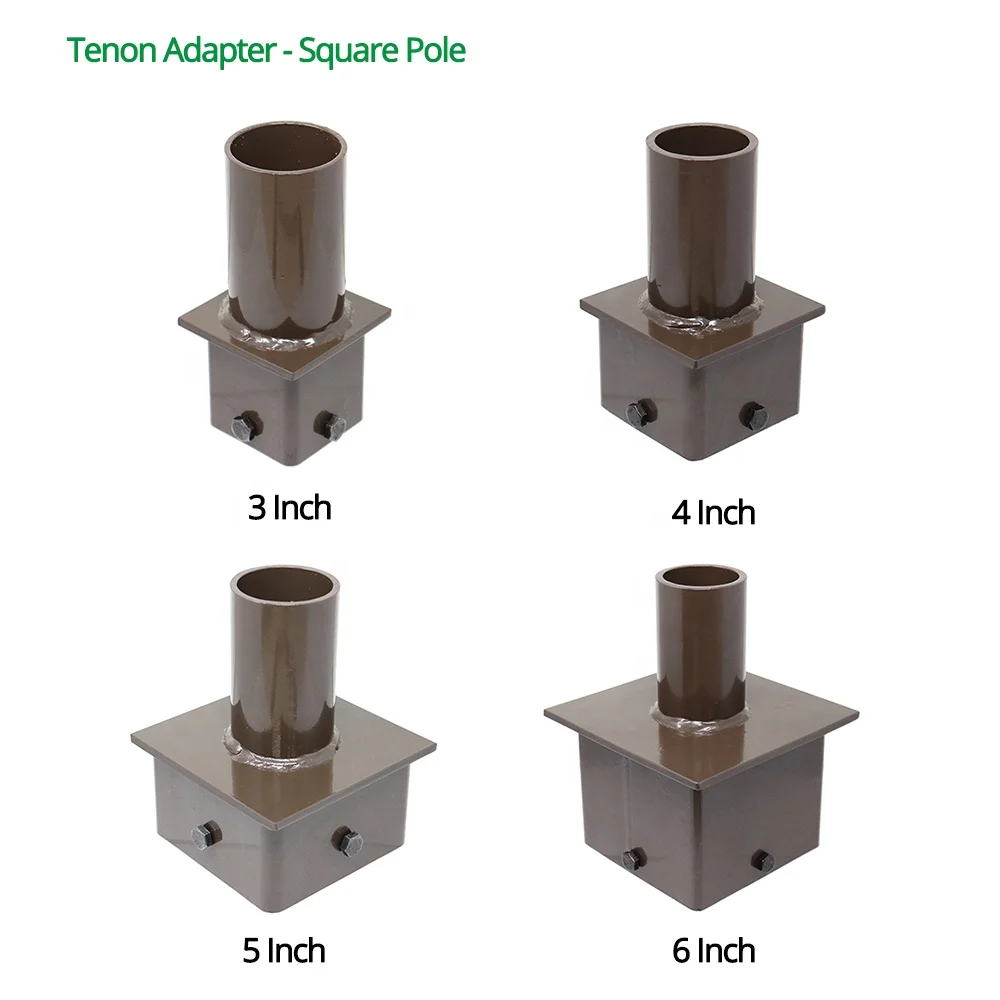 USA Warehouse Slip Fitter LED Shoebox Parking Lot Street Area Post Top Light Pole Mounting Bracket Tenon Adapter