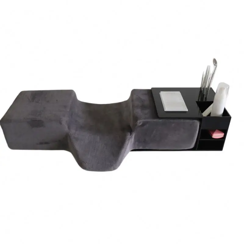 wholesale custom logo lash extension pillow table display acrylic pillow rack extension eyelash pillow shelf