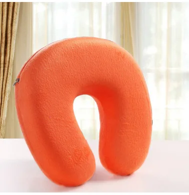 CUSTOM LOGO Office Nap Car Pillows U Shaped Foam Particles Pillows Travel U Shape Memory Pillows for Neck