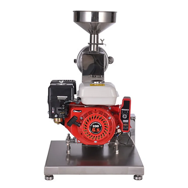 Gasoline Mini Flour Mill Mill Wheat Beans Flour Making Machine Corn Rice Mill Machine