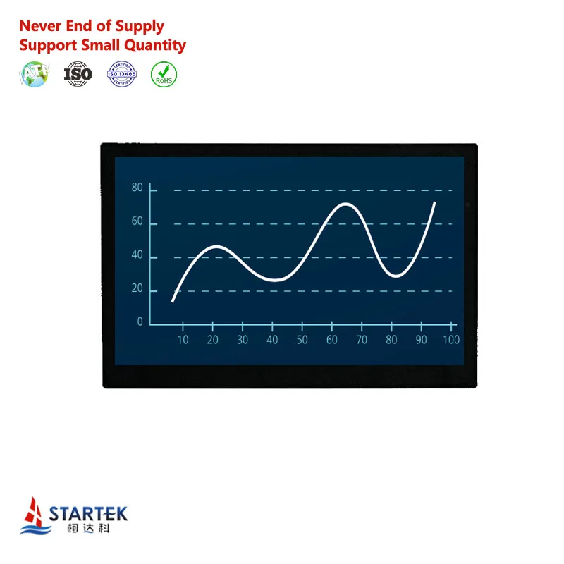 3.8 inch color Touch Screen with 1024*600 resolution 3.8 inch tft lcd display module with RS485 Interface