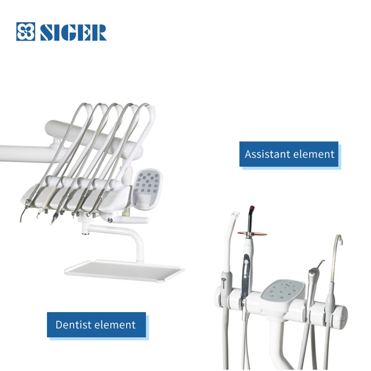 Chinese Siger medical fashion mobile ce approved integral portable dental unit dental chair price dental chair With Led Operate