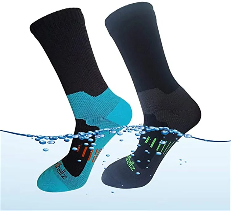 Custom High Quality Breathable Waterproof Socks Sport Cycling Socks Free Customized Winter Knitted Water Proof Socks Regular