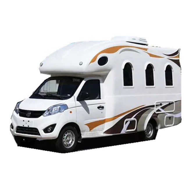 
5260*1835*2650mm Dimension Euro V 3170 mm Wheelbase New Design 116hp Mini Motorhome, Family sedan, Recreational Vehicle 