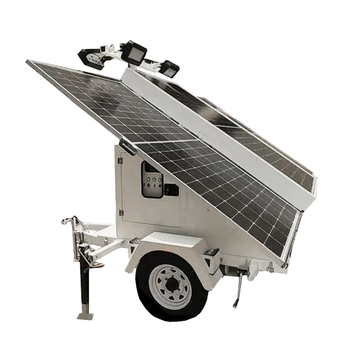 Easy Installation Mobile Solar Light Tower for oil and gas extraction with high efficiency
