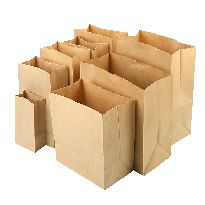 50 Lb Food Waste Disposable Compost Compostable 100% Biodegradable Brown Craft Kraft Waxed Paper Garbage Bags Without Handles