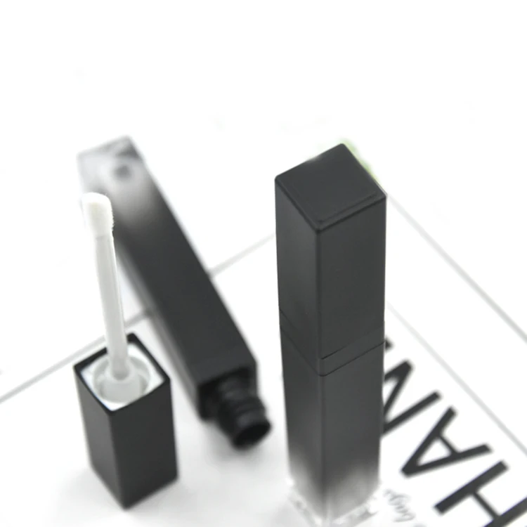 Makeup Cosmetic Gradient Black Empty Plastic Lipgloss Tube Lipgloss Packaging Container/Bottle