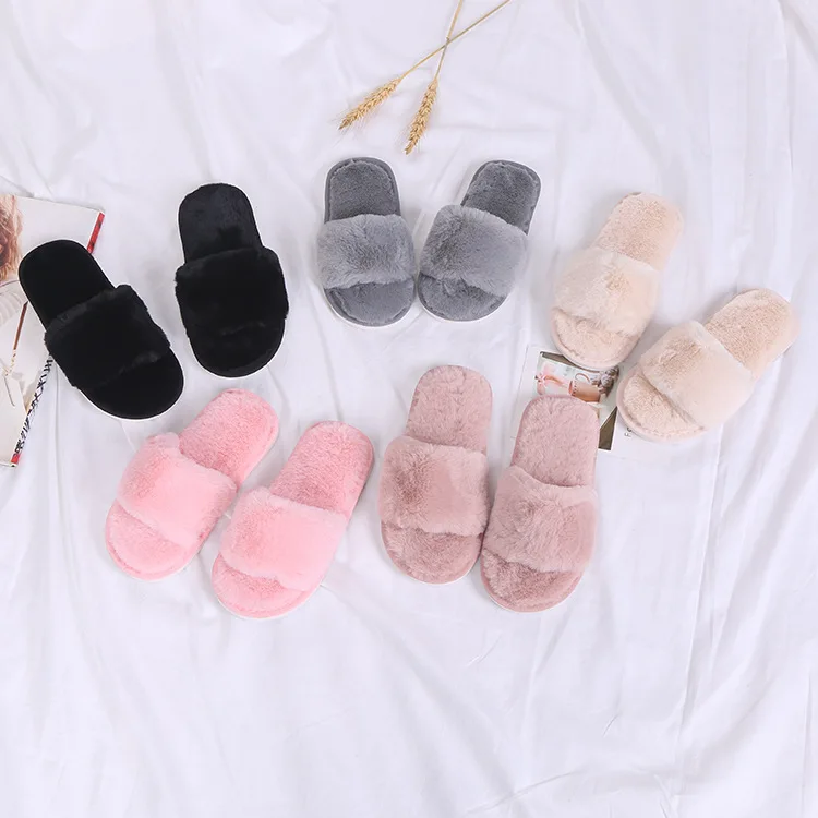 Лидер продаж, новый дизайн, осень и зима, модные детские тапочки с открытым носком, домашние тапочки для пола, Детские хлопковые тапочки