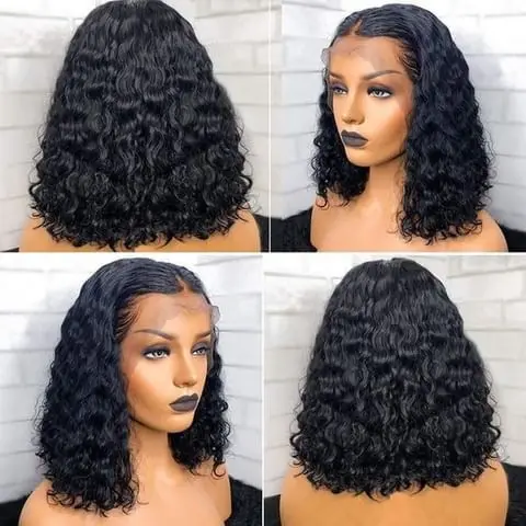 Short Kinky Wigs,Wigs For Black Women Kinky Curly Short,Short 10 Inches Kinky Twist Wigs Cheap Price Human Hair Short BOB Wig