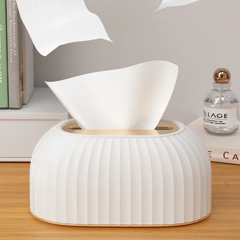 Desktop Automatic Lifting Tissue Box Household Creative Tissue box Living Room Bathroom Kitchen Restaurant