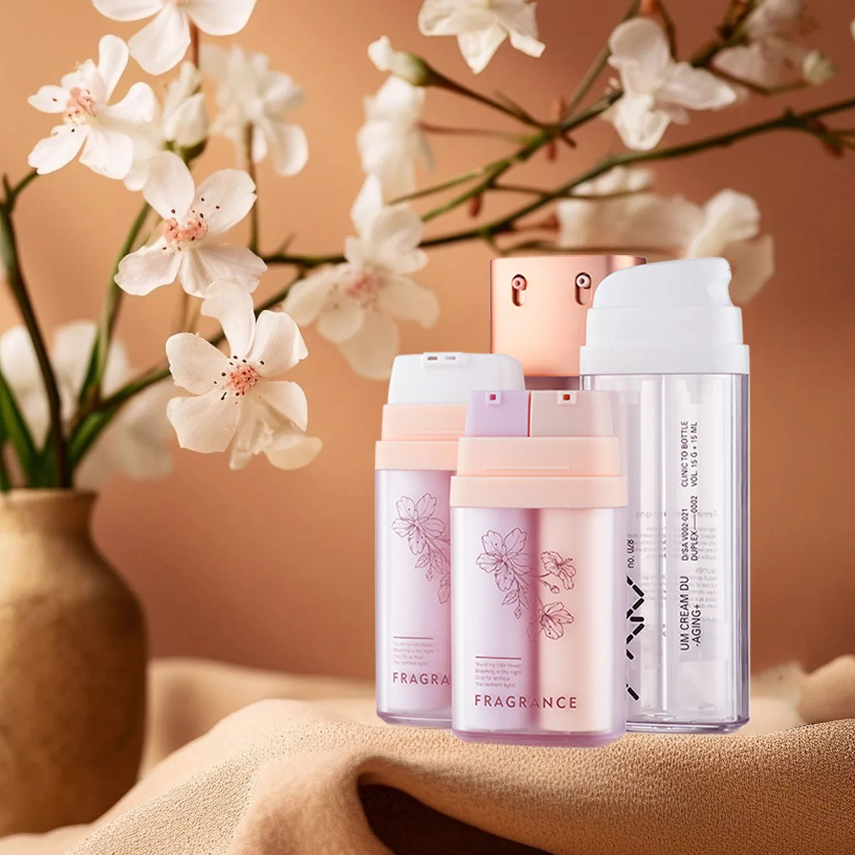 REMAX Plastic Serum Lotion 16ml 20ml 30ml Airless Bottles Square Refillable Airless Pump Bottle Luxury Cosmetic Packaging