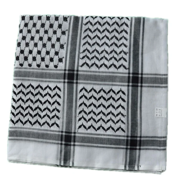 Wholesale Men Yashmagh Shemagh red and green Arab Men Arafat Scarf Keffiyeh palestine scarf