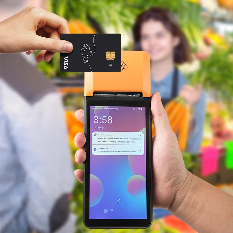 Портативная система Android Pos 4G Smart NFC POS портативная машина для продажи