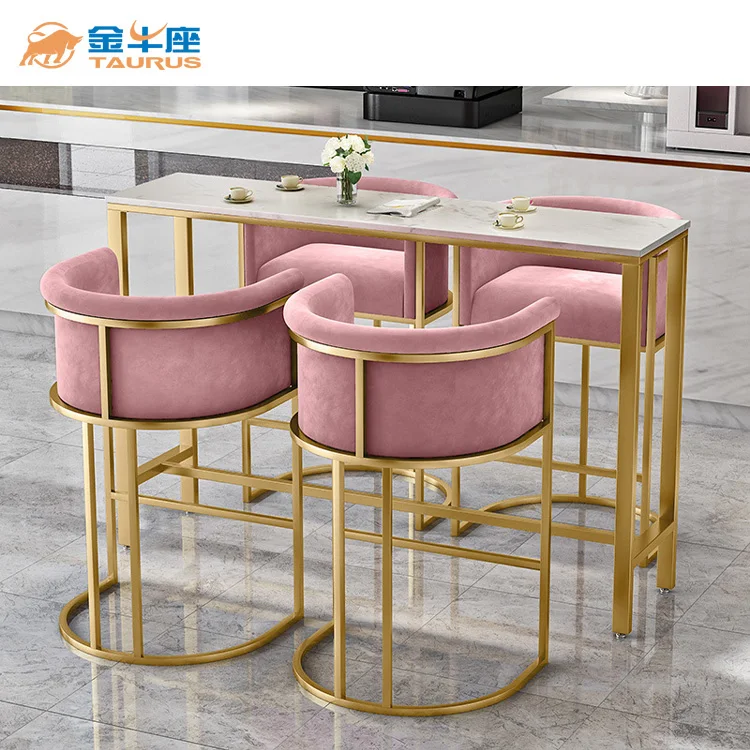 Bar Stools Wholesale Modern Stable Bar Counter Chair High Quality Metal 26 inch High Bar Stools