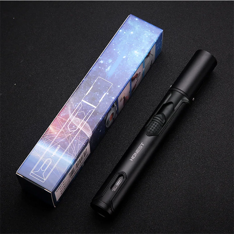 HONEST Lighters Refillable Welding Kitchen Flame Jet Torch Lighter Butane Cooking Culinary Torch Lighter