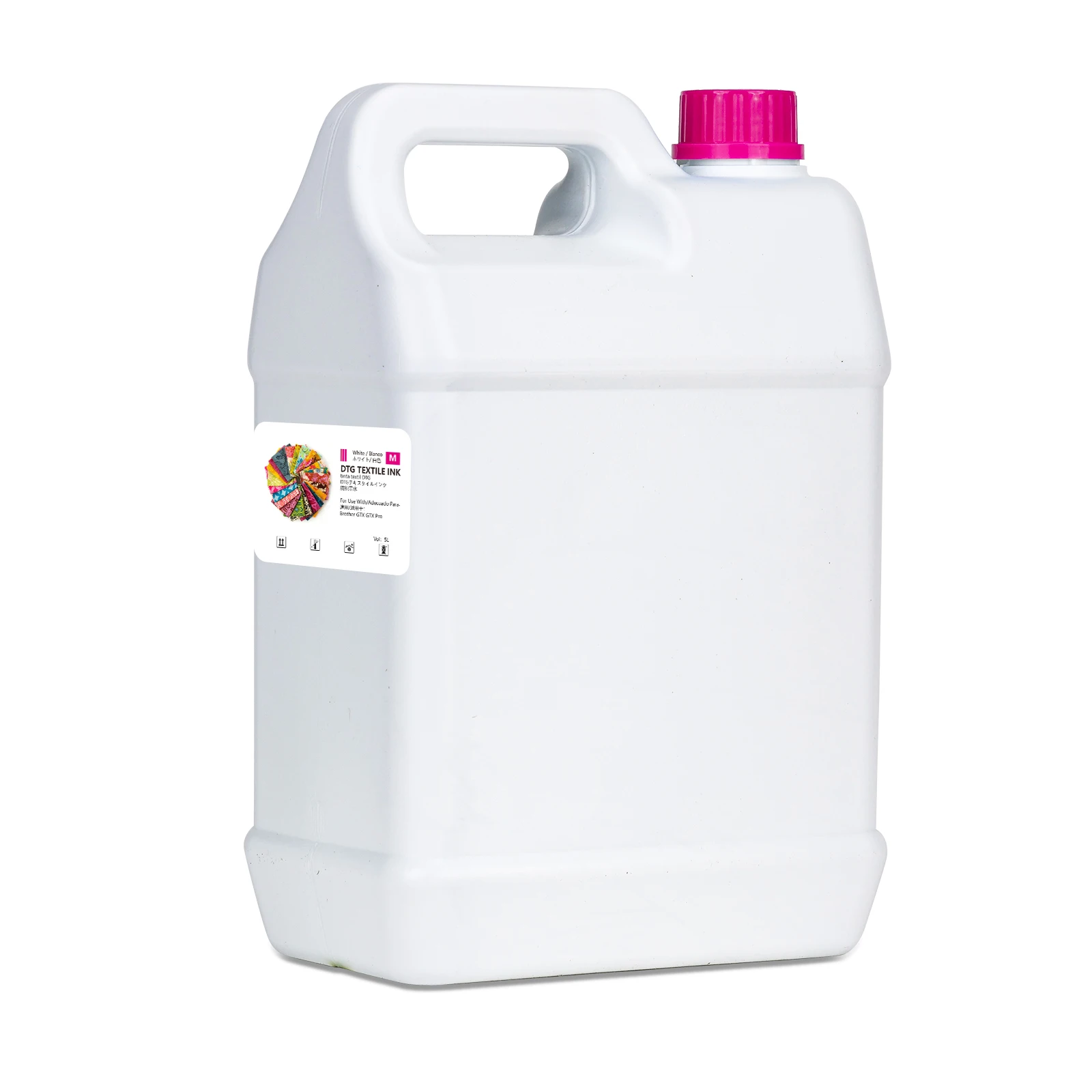 5L 5000ml GTX White DTG Ink For Brother GTX GTX Pro GT3 GT-341 GT-361 GT-381 Textile Tshirt Printer Direct To Garment Ink Pouch
