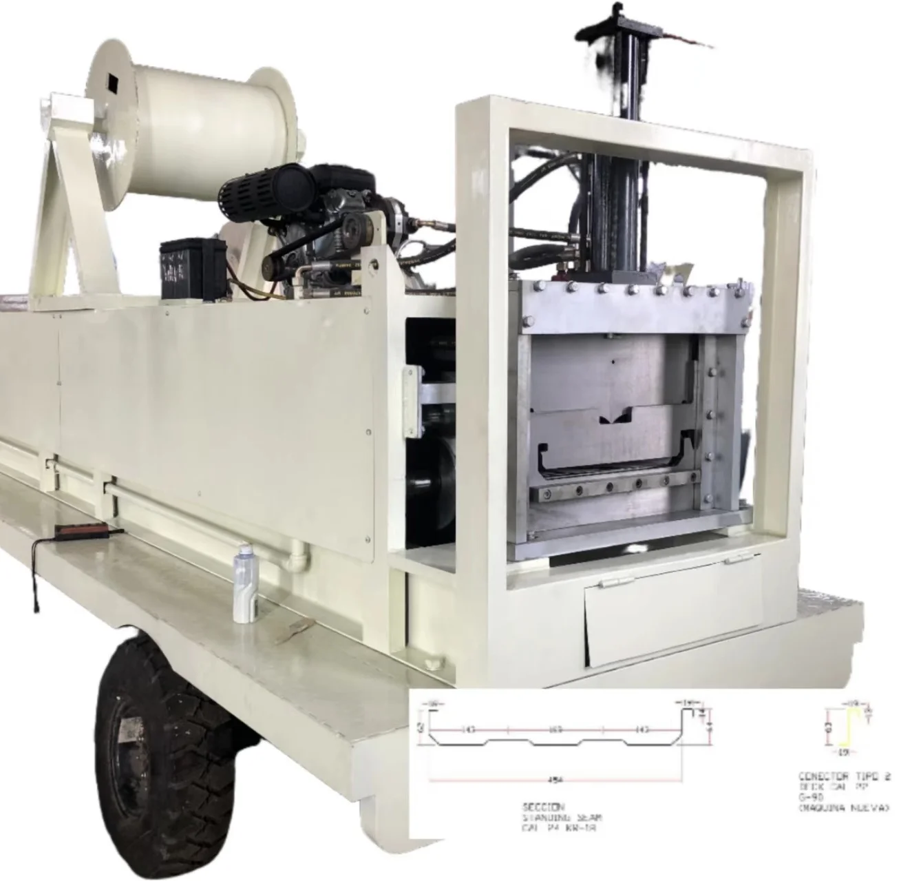 Portable Kr18 Standing Seam Metal Roofing Machine