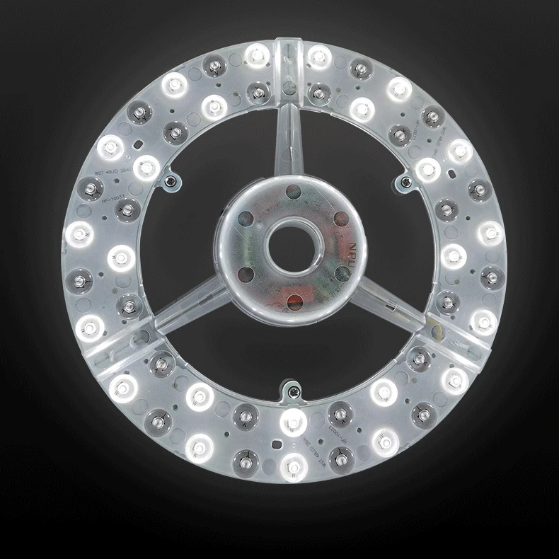 Factory Direct Gear Led Lens Light Source 12-64W Replacing Wick Of Ceiling Lamp Three color dimming