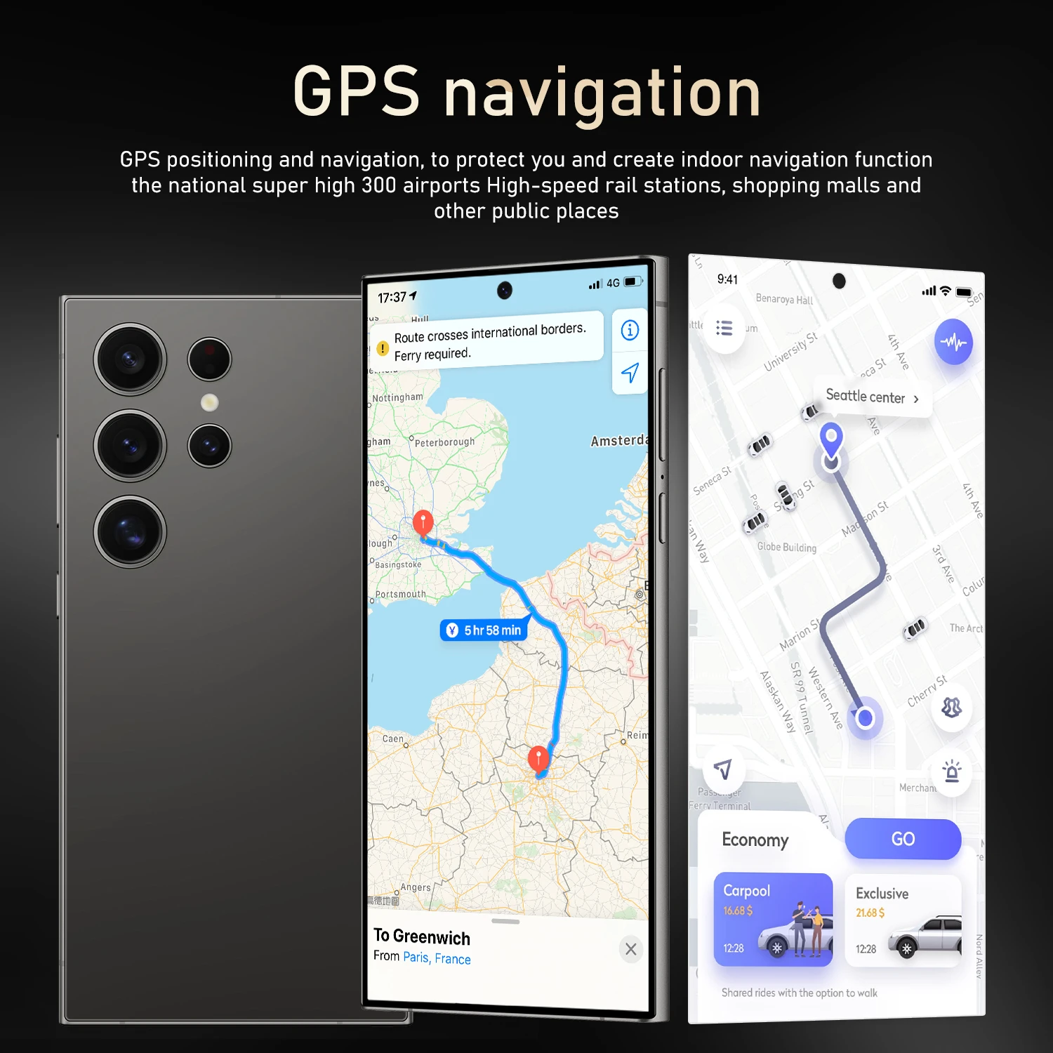 2024 Smartphone s24 ultra 16GB+1TB Dual SIM Nano original unlocked cellphone 7.2 inch Mobile cell phones smartphones