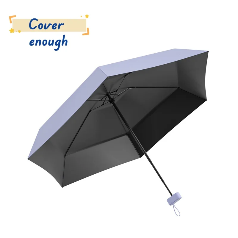 Manual Opening Travel Umbrella Compact Mini Waterproof Umbrellas for Rain Suitable for Women Purse and Pocket small parasol