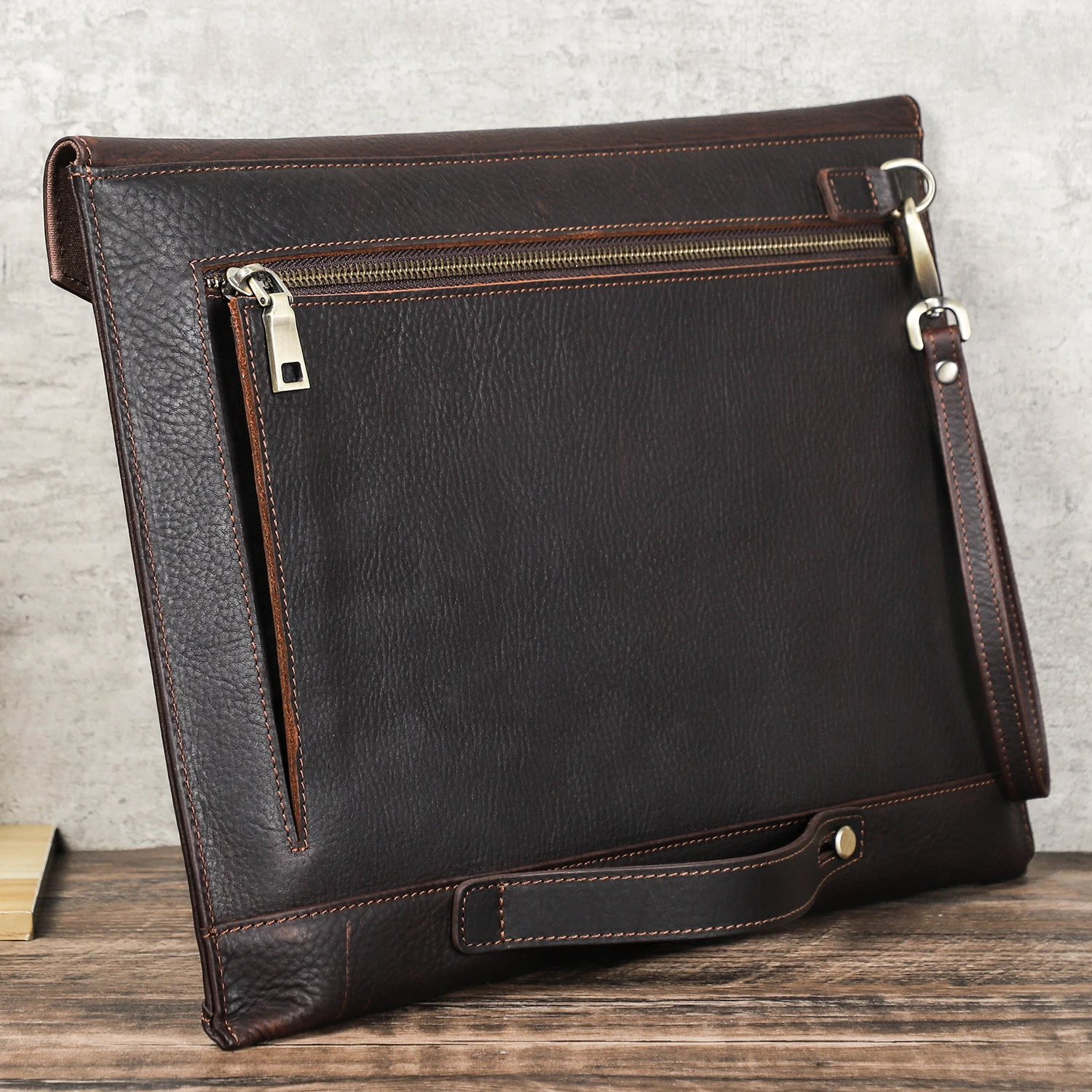 14 In Mac Laptop Case Envelop-shape Leather Laptop Protective Cover Custom Laptop Sleeve For Mac book Air 13.6 Pro M2 M3 CF3054