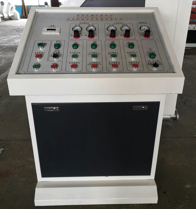 Factory price fingerless Vacuum adsorption single facer corrugated machine / single facer for sale