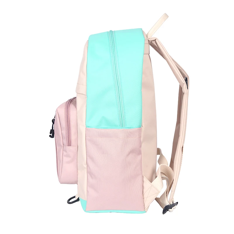 Fashion Candy Colors Schoolbag Backpack for Young Girls and Boys College School Daypack with Laptop Interlayer