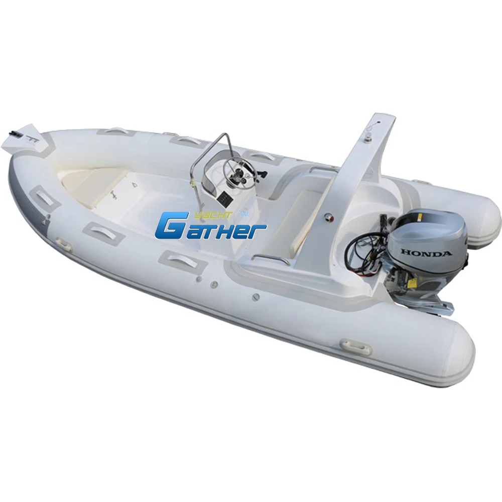Надувная рыболовная лодка из стекловолокна 5 2 м 17 футов с двигателем