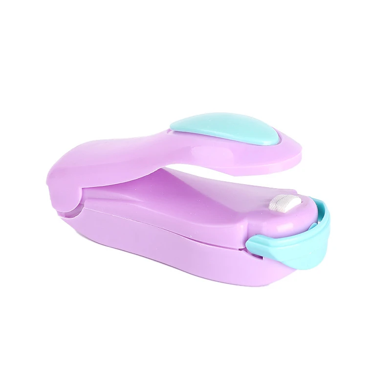 V96 Mini Home Sealing Machine Small Food Bag Plastic Hand Pressing Pressure Sealer Portable Clips Handheld