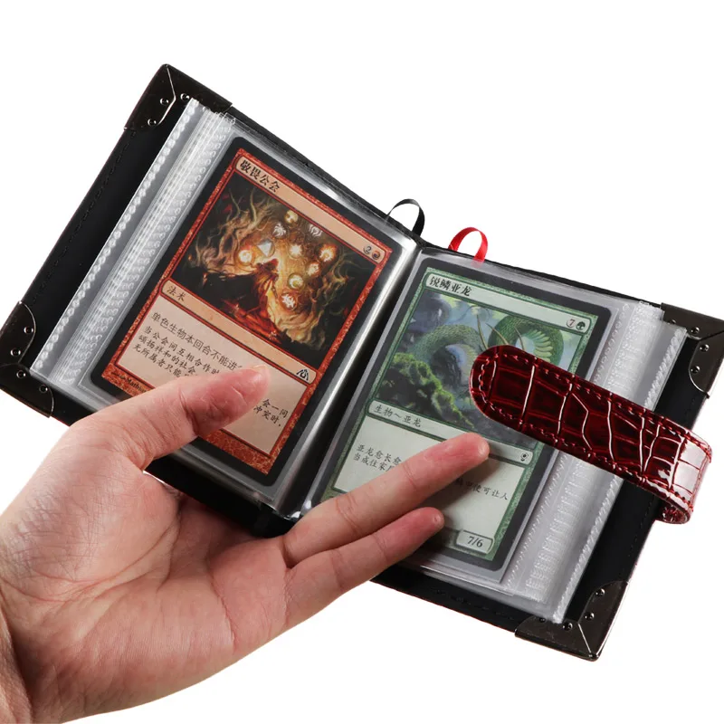 Trading PU Leather Photo Binder Collectable Card Album Personalized Plain Cover for Album