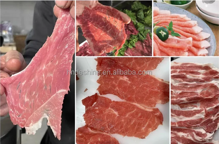 Industrial Fully Automatic Heavy Duty Bacon Ham Cutting Machine Commercial Restaurant Beef Cutter Electric Meat Slicer for Sale