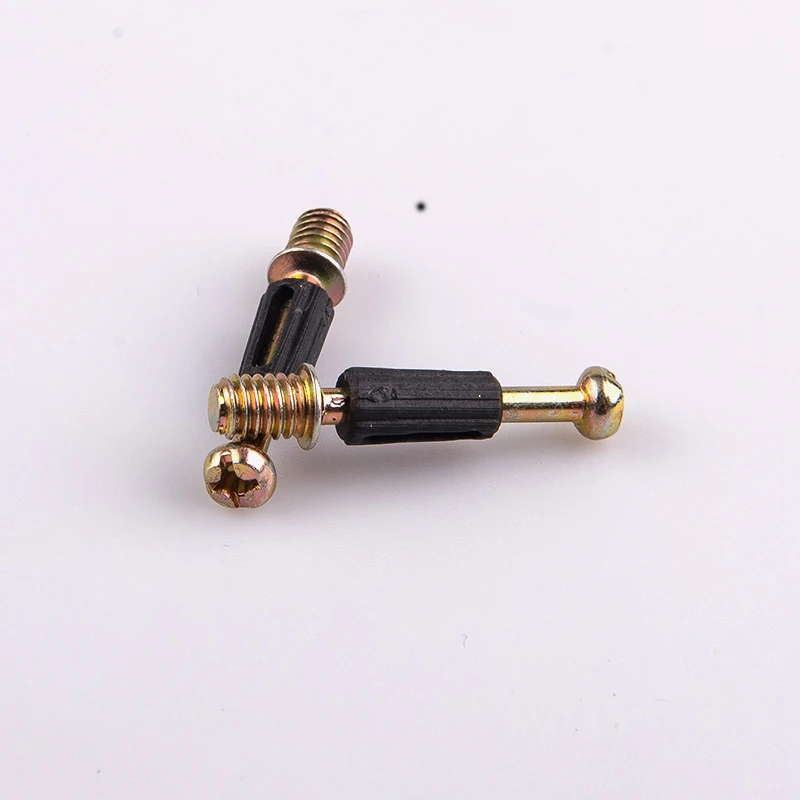 China Manufacture Furniture Hardware Fitting Triad Screw Plastic Connecting Screw