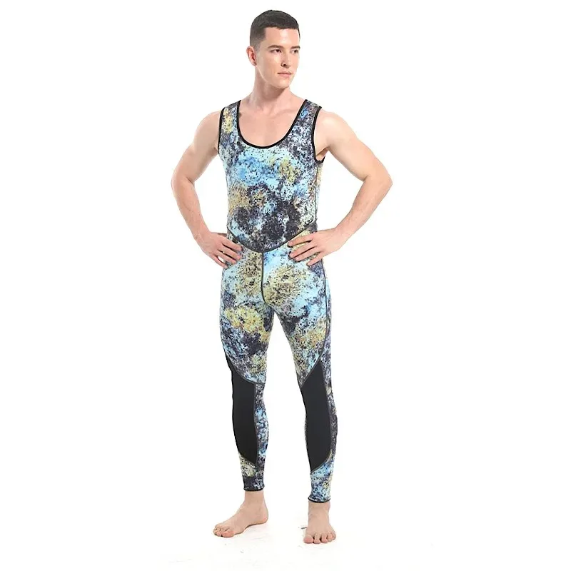 Hooded Camouflage 3MM Two-piece Neoprene Wetsuit For Scuba Diving Swimming Underwater Hunting Wetsuit Keeps Warm And Cold