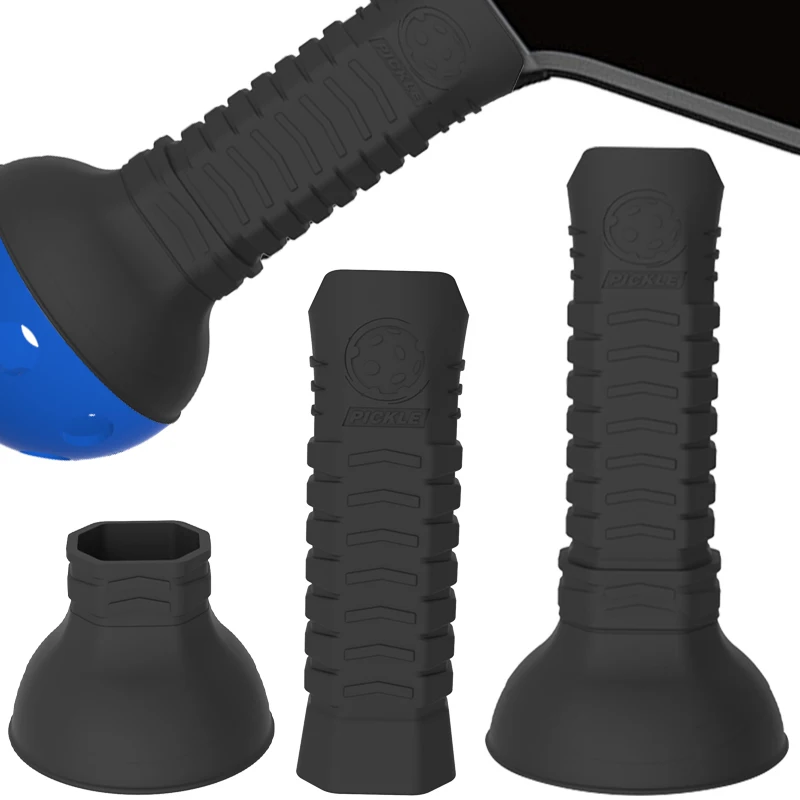 Silicone Pickleball Paddle Racket Grip with Suction Cup Pickleball Ball Retriever Silicon Pickleball Grabber and Picker Upper