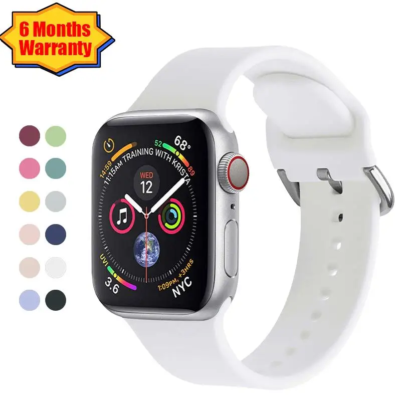 Водонепроницаемый силиконовый ремешок для Apple Watch, 49/44/41 мм