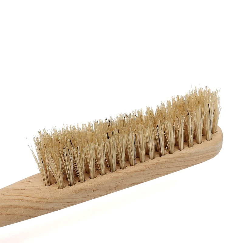 Manufacturers Custom Long Handled Solid Wood Pig Bristle Shoe Polish Brush  Clean Soft Brush