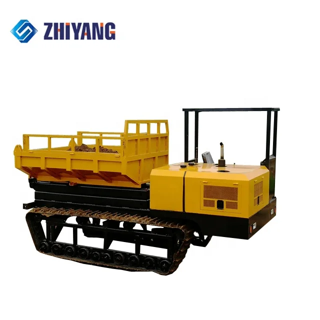 
Mini Crawler Dump Trucks with simple cabin from China 