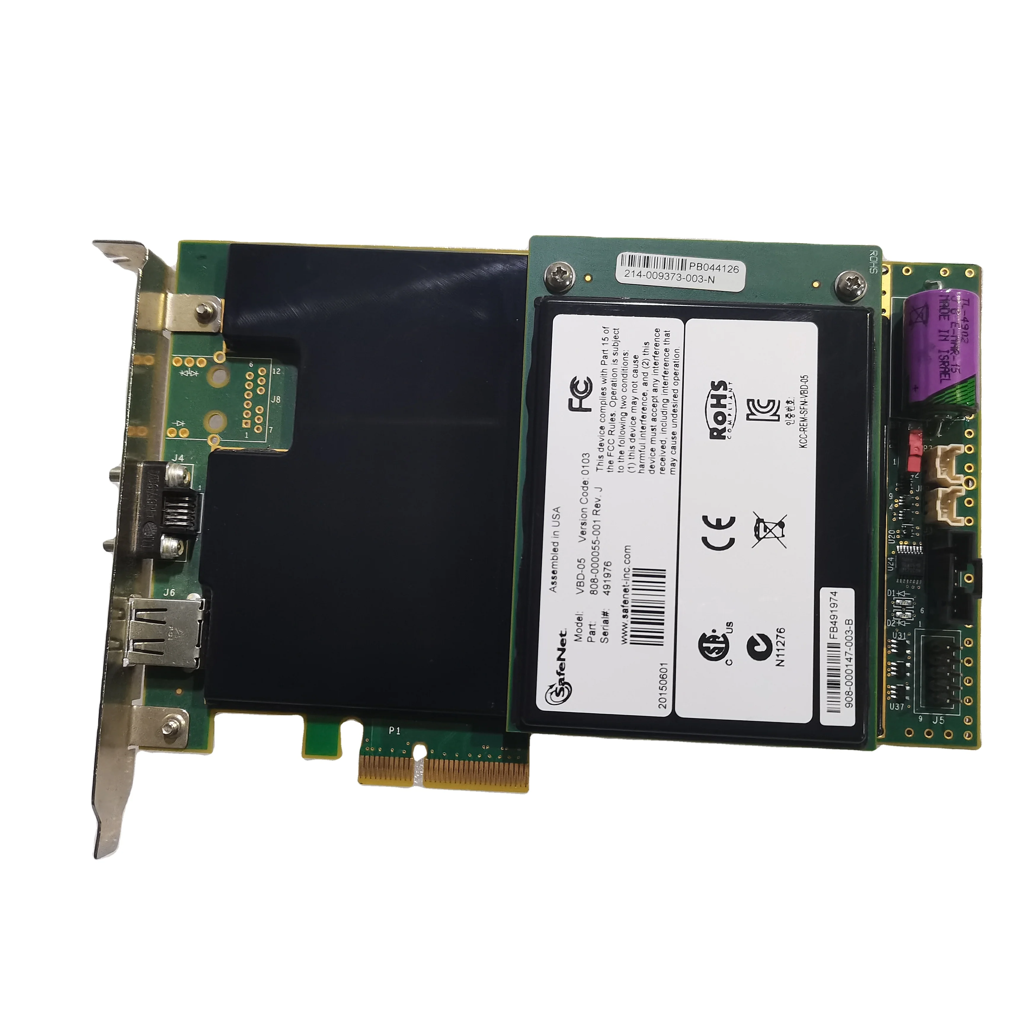Для сервера SafeNet VBD-05 США HSM PCI собран в 0103 808-000055-001-FB491974 FB044126