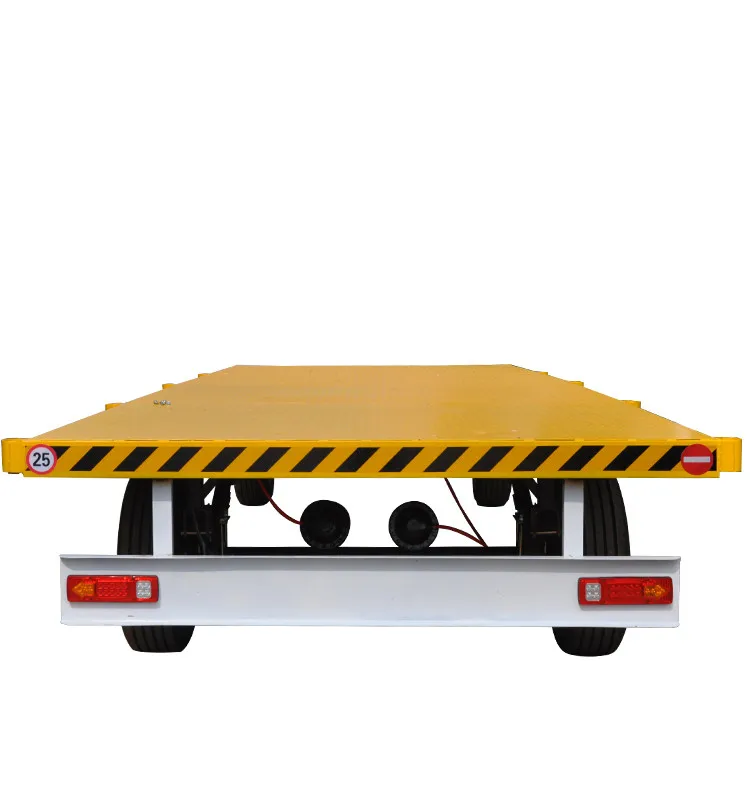 40ft industrial drawbar flatbed trailer dolly trailers towed by powered equipment