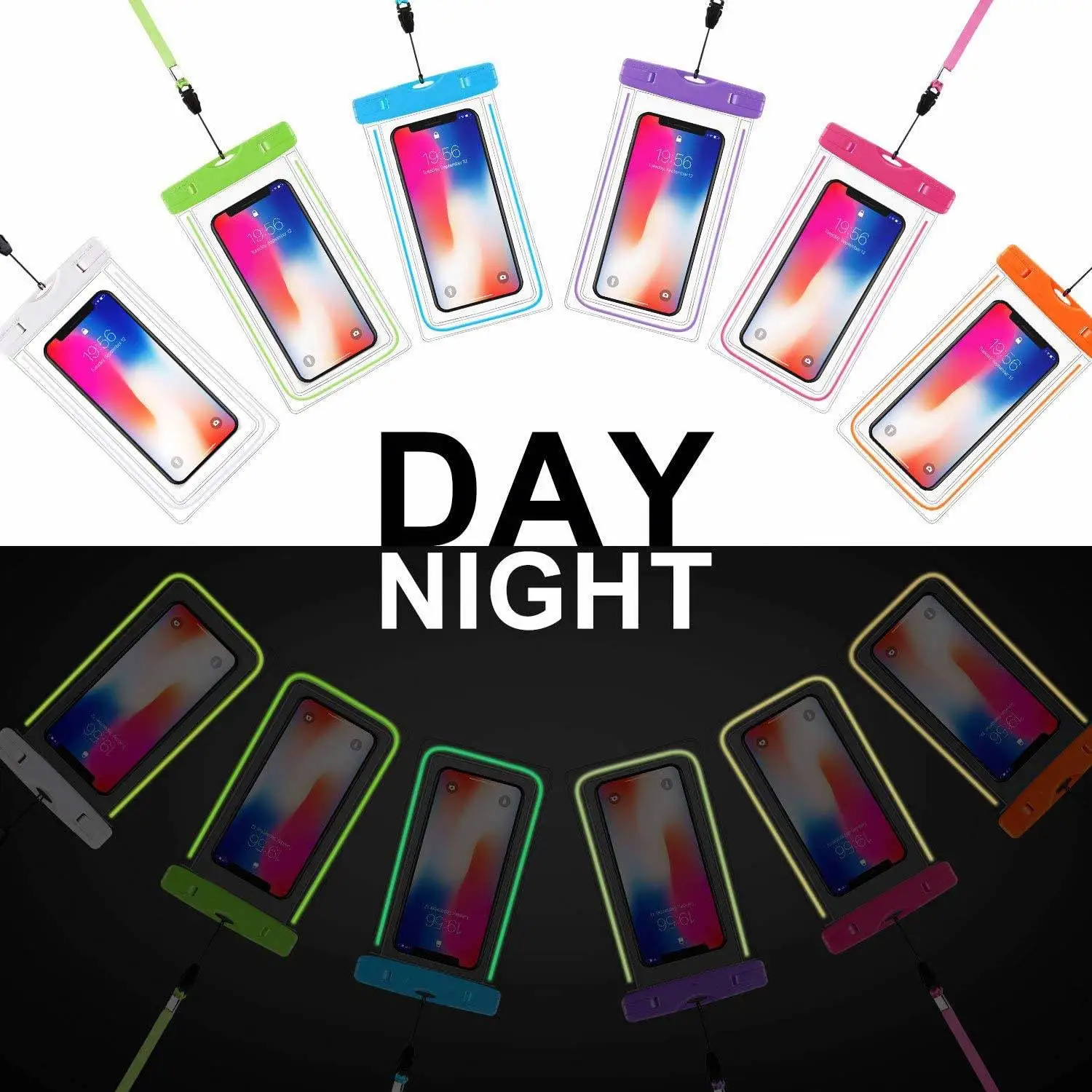 Hot Sale Transparent PVC Mobile Phone Waterproof Bag for iPhone Swimming Diving Surfing Waterproof Universal Cell Phone Pouch