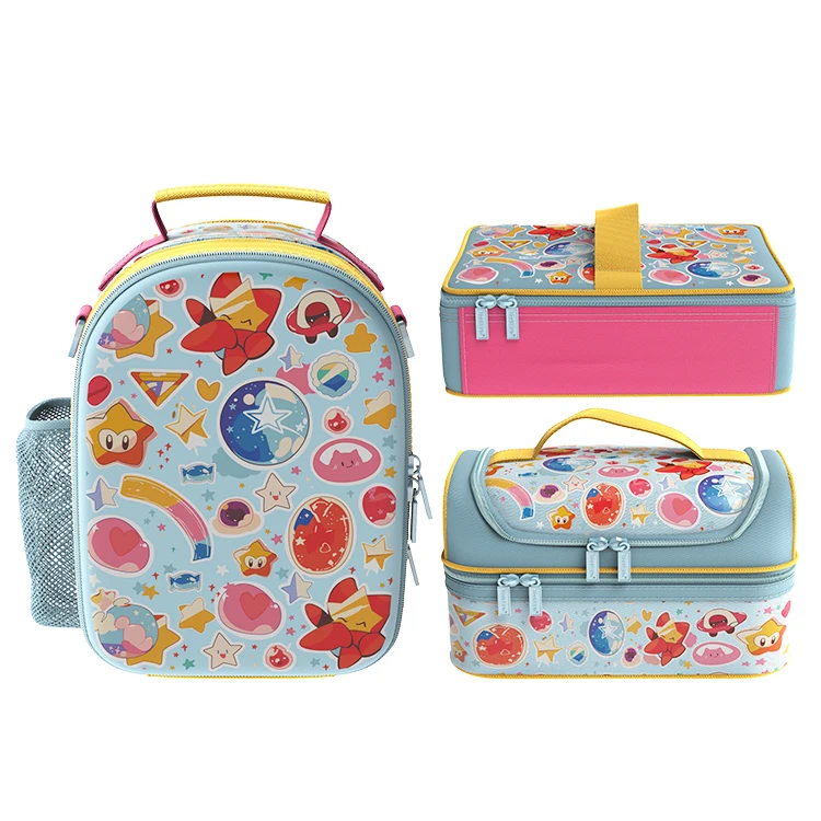 Изготовитель на заказ логотип мультяшный детский Ланч-бокс набор для детской школы
