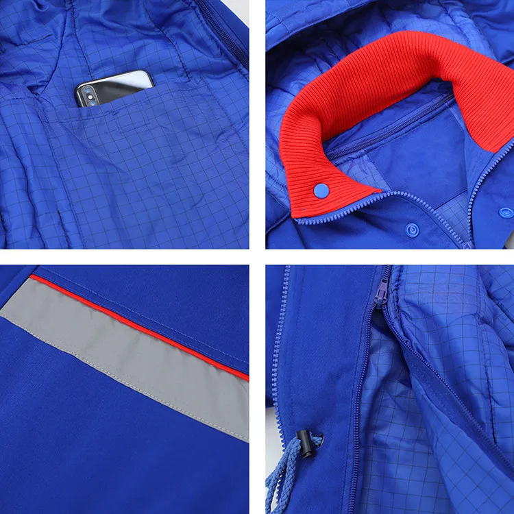 Custom Wholesale Fashion Clothes Anti-static Jacket Safety Labor Workwear Uniforms
