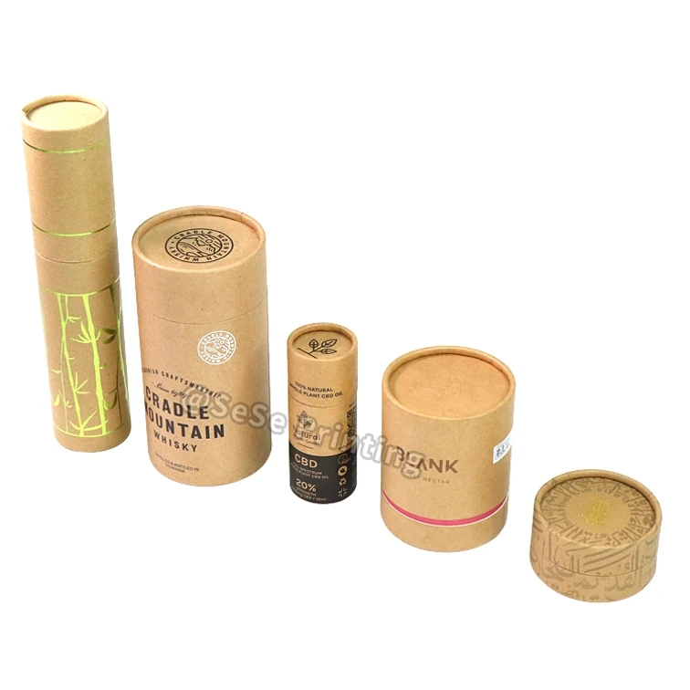 High quality eco friendly material round cylinder kraft paper cardboard tube packaging